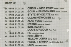 Presse – Rumble On The Beach Archiv - Stuttgart Röhre1 - 1986