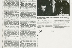 Presse – Rumble On The Beach Archiv - Kurier am Sonntag - 1988