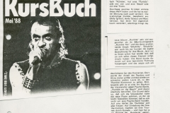 Presse – Rumble On The Beach Archiv - Kursbuch - 1988