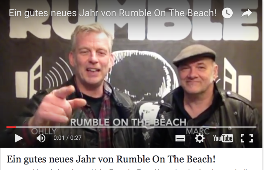 Ein gutes neues Jahr von Rumble On The Beach!