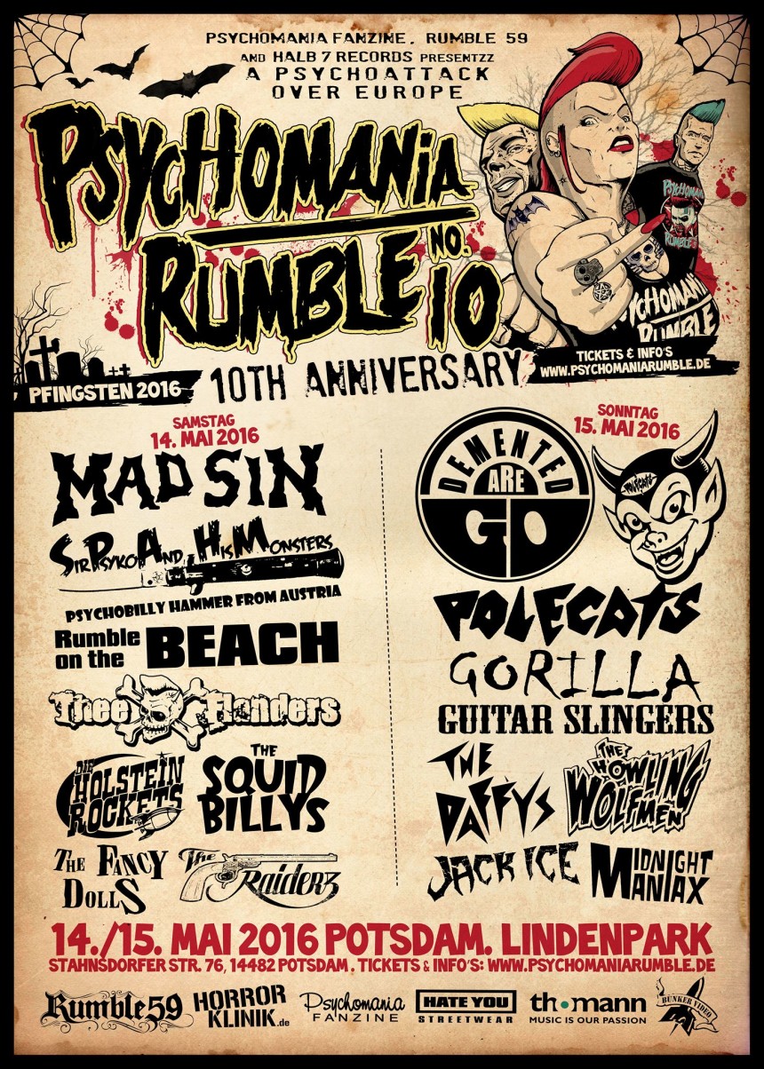 Tickets available for Psychomania Rumble