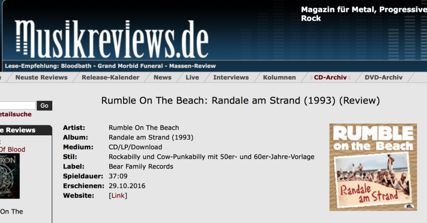 Presse -Rumble On The Beach: Randale am Strand – musicreviews.de