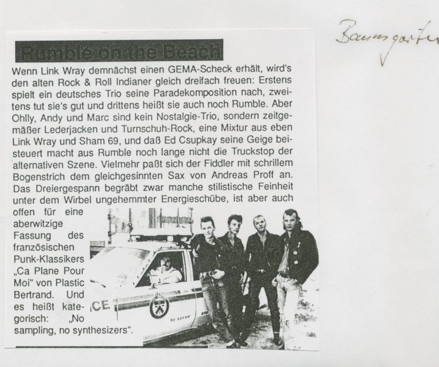Presse – Rumble On The Beach Archiv – Februar 1990 – Magazin – Baumgarten
